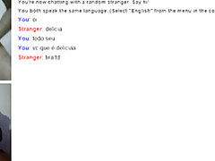 Mái tóc đen nóng web cam