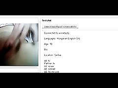 Pussy cô gái Serbia chơi trên chatroulette